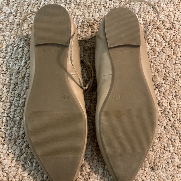 Beige/ Tan Old Navy Flats With Tie Detail - Picture 3 of 5